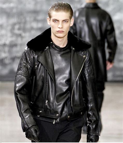 yves saint laurent leather jacket